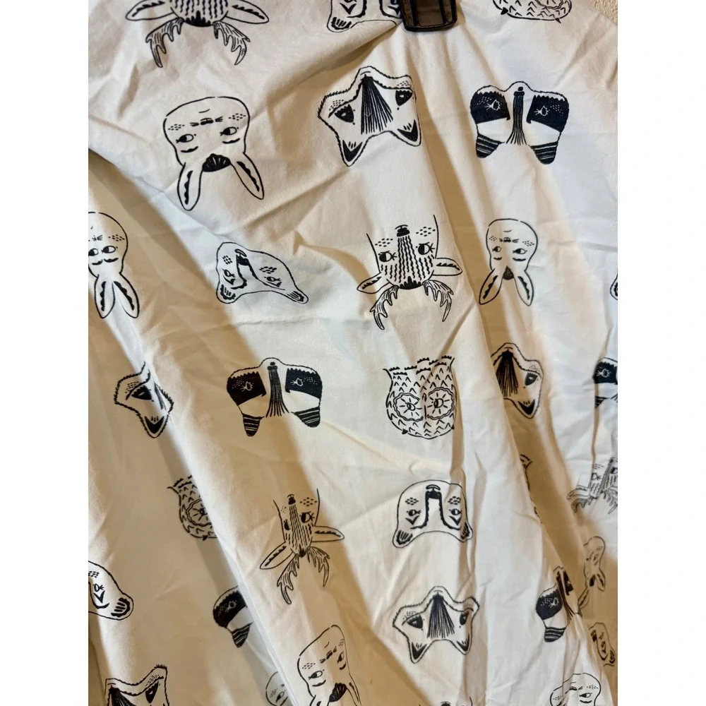 Lot of 2 Crate & Barrel Kids Organic Cotton‎ Crib Sheets Woodland Animal Forest